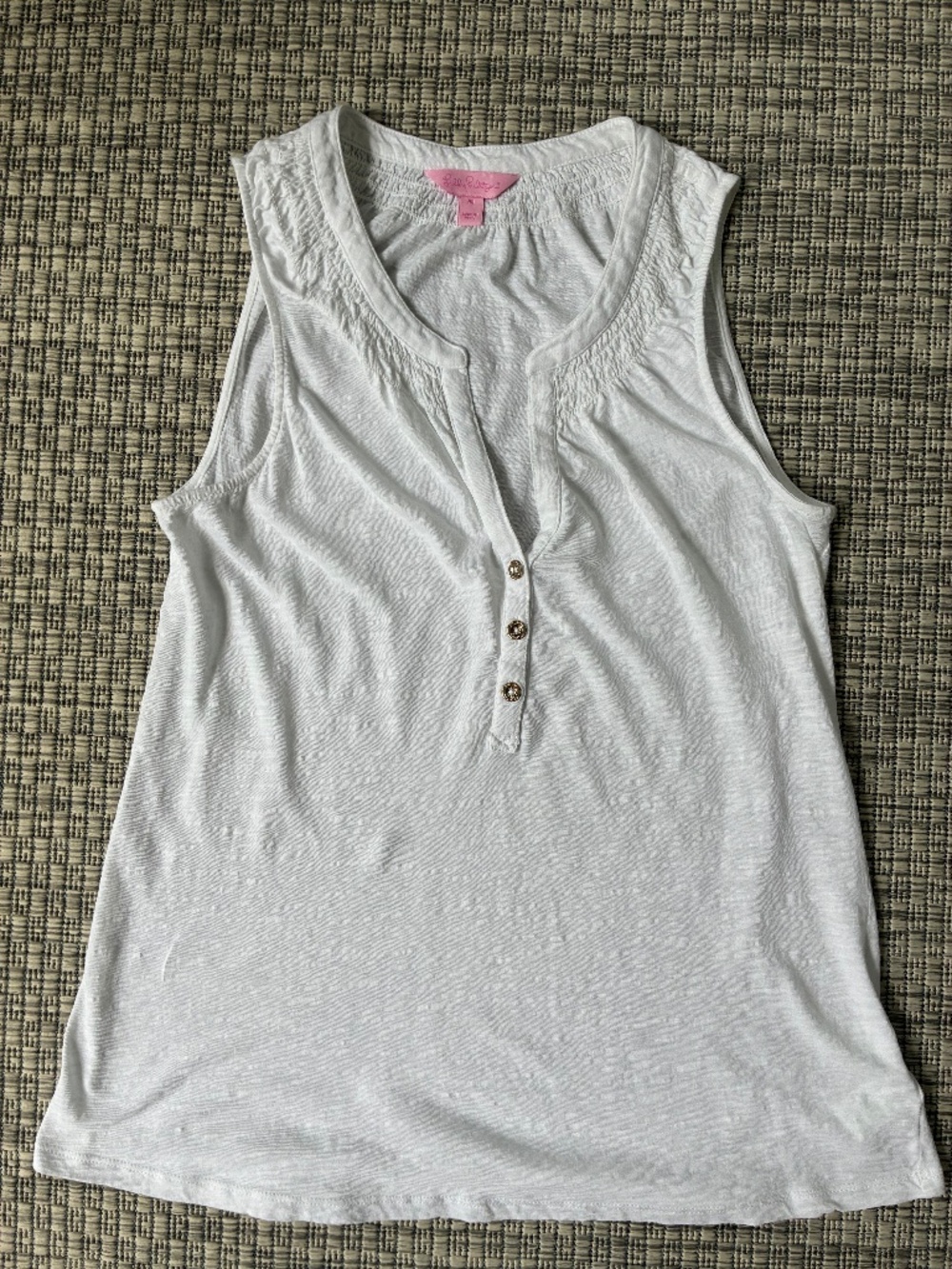 Lily Pulitzer White Tank Medium